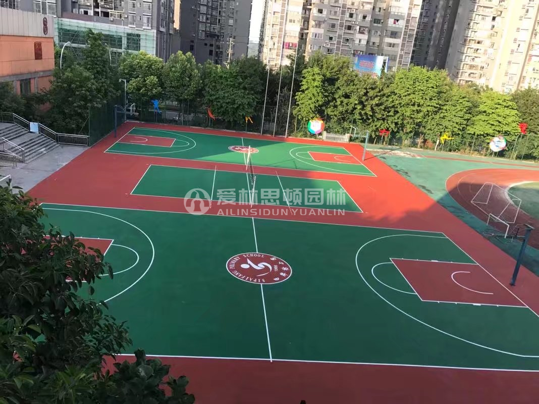 江津四牌坊小学篮球场改造